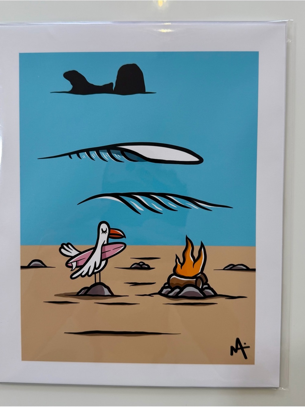 Armando Marquez Art Print 8x10 El Salvador Surf Artist Minimalist NWT